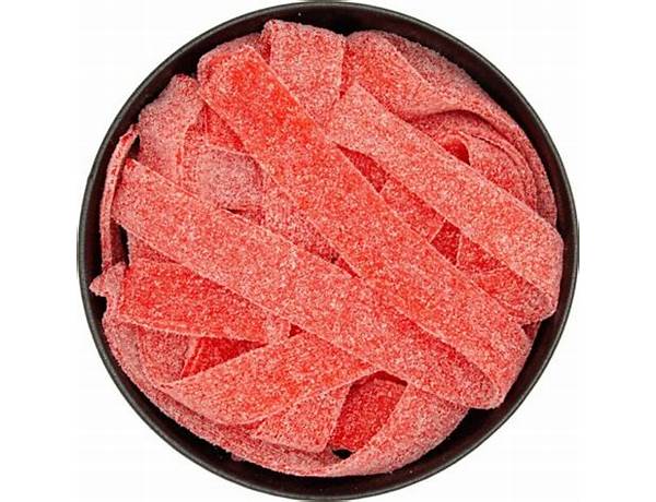 Simply sensational sour strawberry belts ingredients