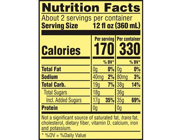 Simply spiked lemonade nutrition facts