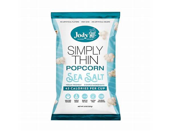 Simply think popcorn seasalt food facts