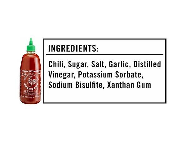 Siracha sauce ingredients