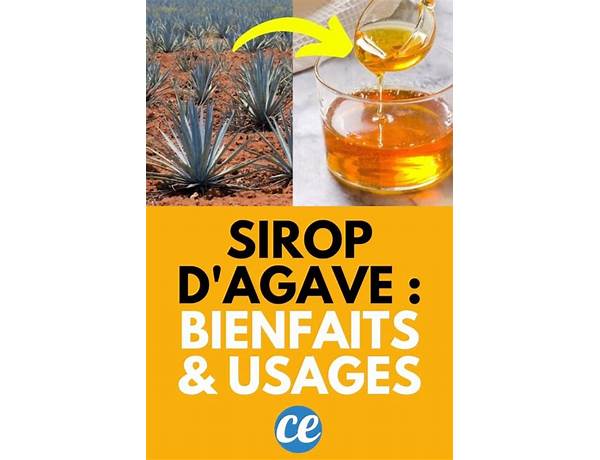 Sirop d’agave ingredients