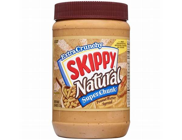 Skippy natural super chunk peanut butter ingredients