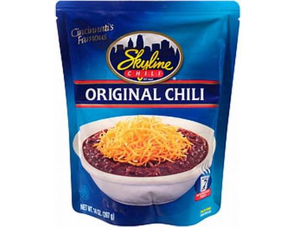 Skyline, original chili nutrition facts