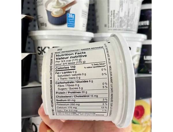 Skyr  nature nutrition facts