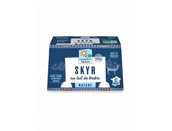 Skyr au lait de brebis ingredients