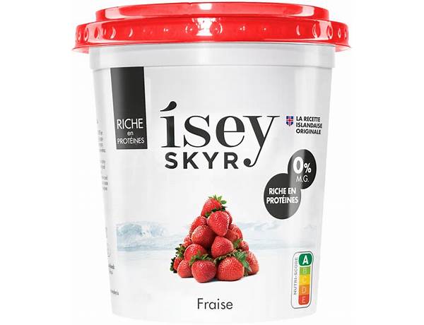 Skyr fraise ingredients