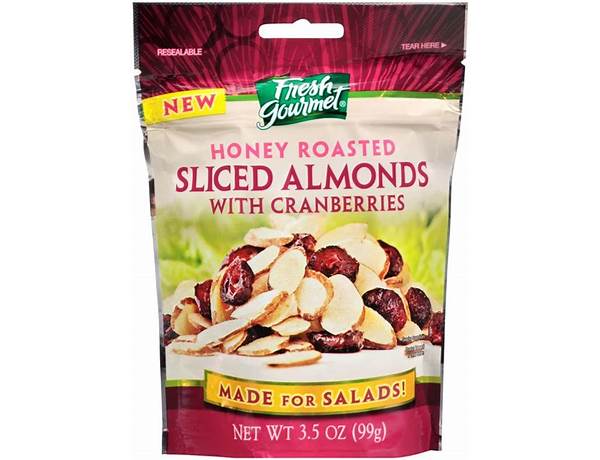 Sliced almonds with cranberries food facts