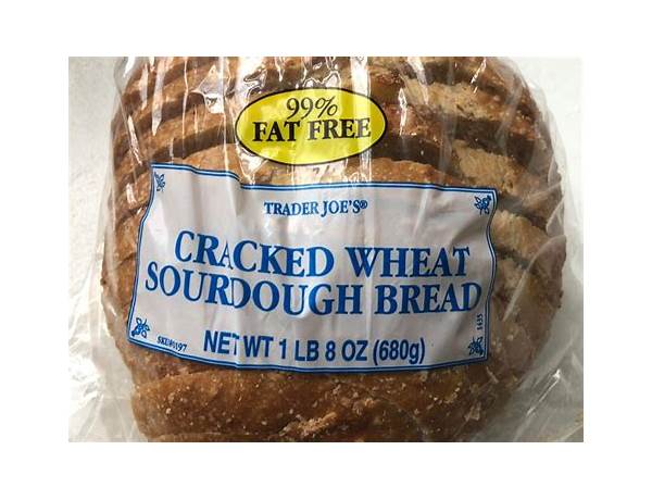 Sliced cracked wheat sourdough bread food facts