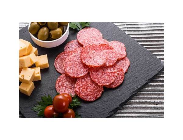 Sliced hard salami food facts