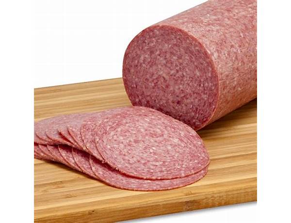 Sliced hard salami ingredients