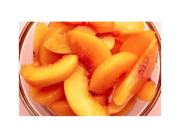 Sliced peaches food facts