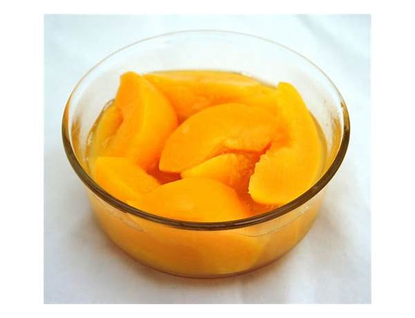 Sliced peaches in water ingredients