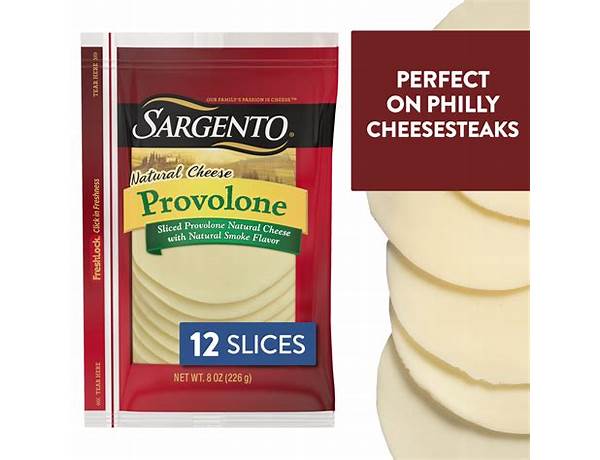 Sliced provolone cheese food facts