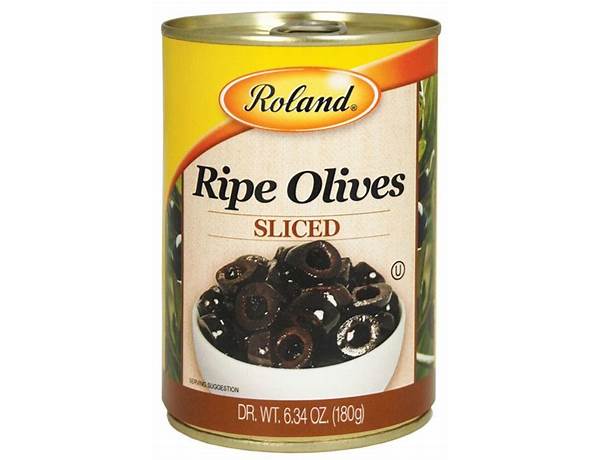 Sliced ripe olives food facts