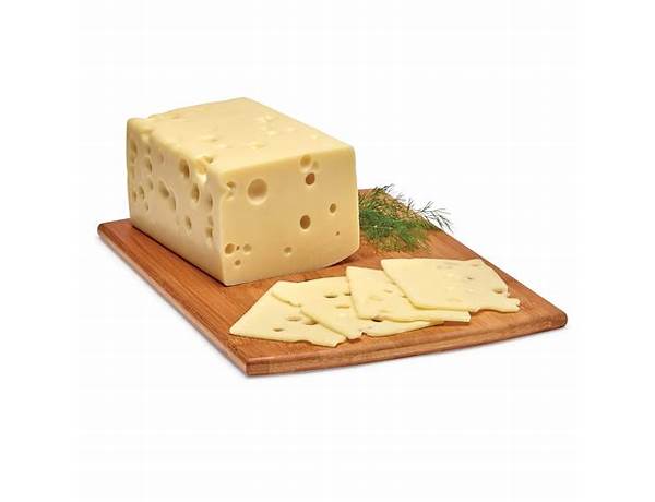 Sliced swiss natural cheese, swiss ingredients