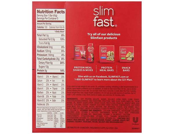 Slimfast original food facts