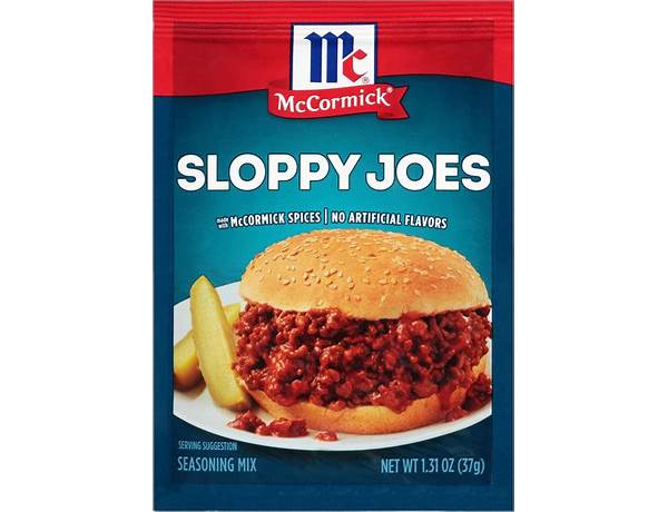 Sloppy joes season mix food facts