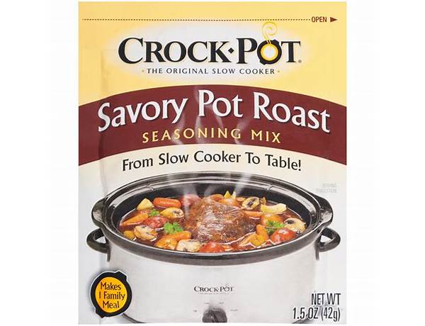 Slow cookers savory pot roast seasoning mix food facts