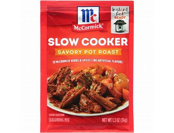 Slow cookers savory pot roast seasoning mix nutrition facts