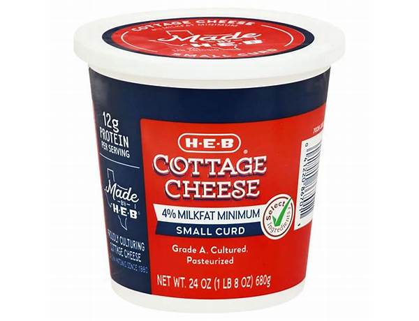 Small curd cottage cheese food facts