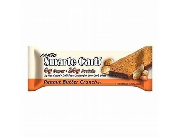 Smarte carb protein bar, peanut butter crunch food facts
