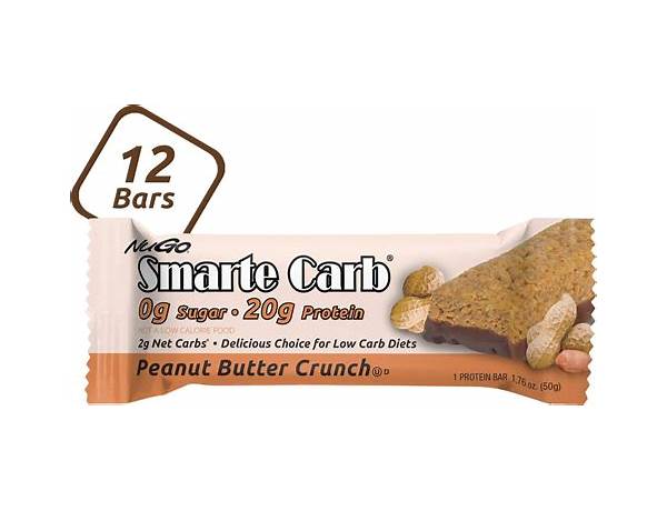 Smarte carb protein bar, peanut butter crunch ingredients