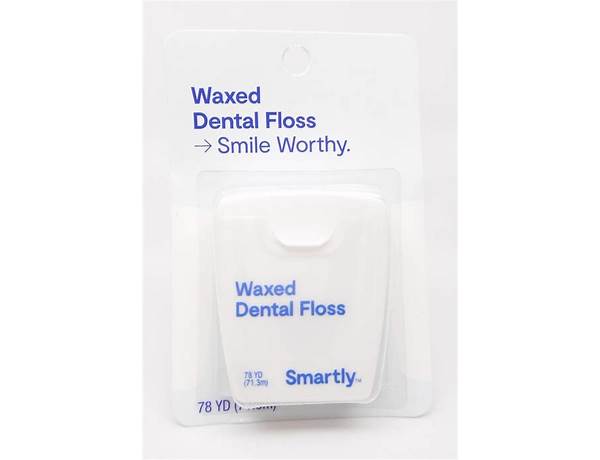 Smartly waxed dental floss food facts