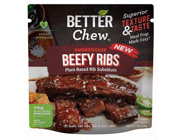 Smoke house beefy ribs (plant based) food facts