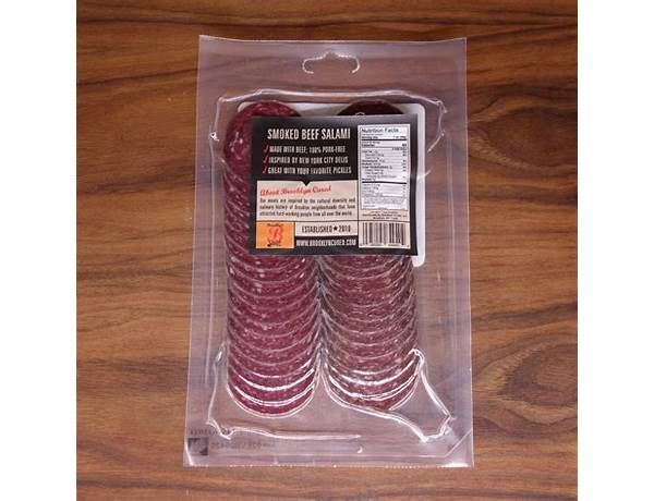 Smoked beef salami food facts