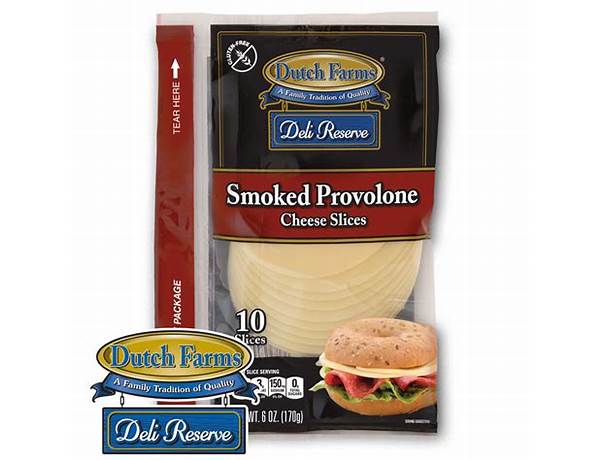 Smoked provolone slices food facts