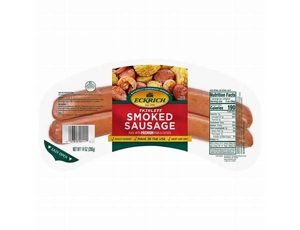 Smoked sausage nutrition facts