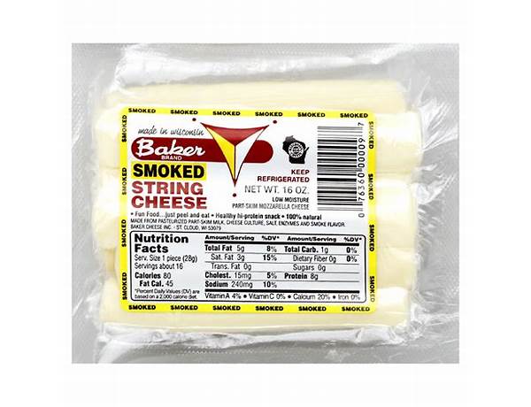 Smoked string cheese food facts