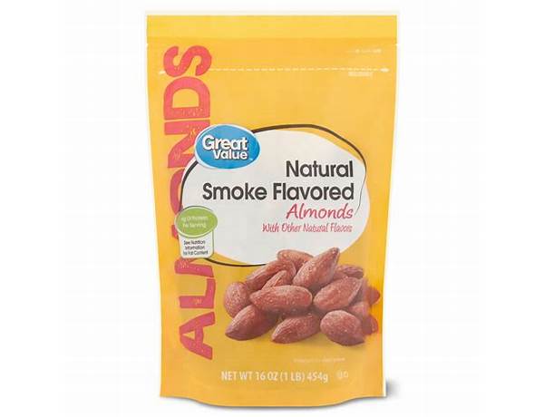 Smokehouse flavored almond & rice cracker snacks food facts