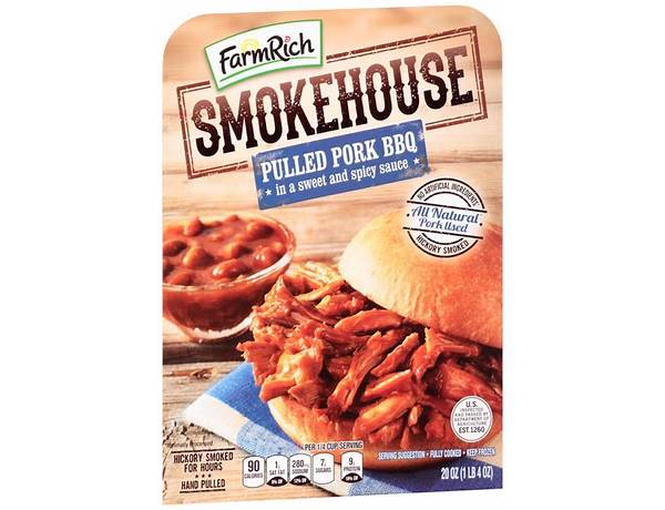 Smokehouse seasoned pulled pork food facts