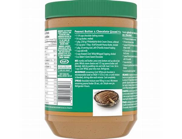 Smooth peanut butter ingredients