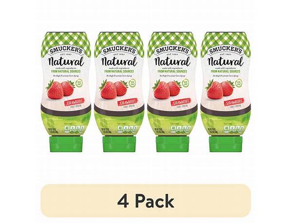 Smucker's natural strawberry squeezable fruit spread food facts