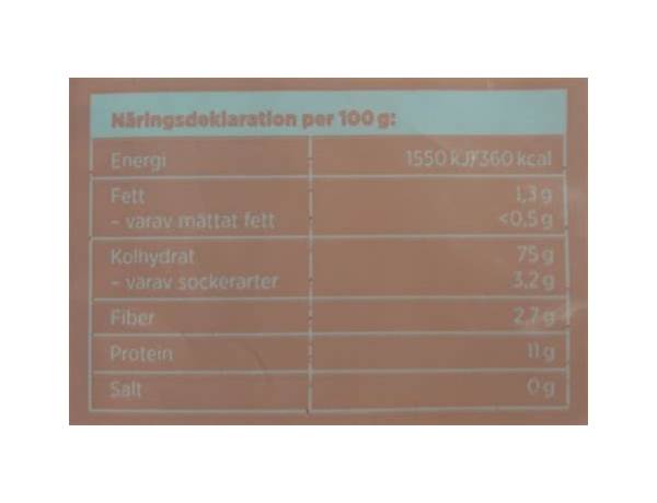 Snabbmakaroner food facts