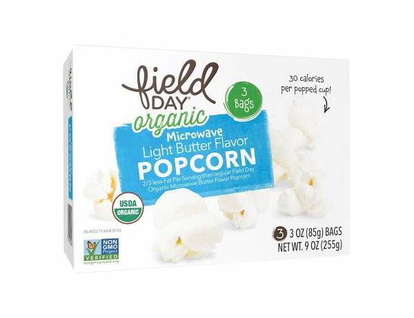 Snack day microwave popcorn organic ingredients