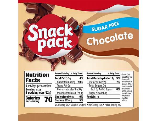 Snack pack nutrition facts
