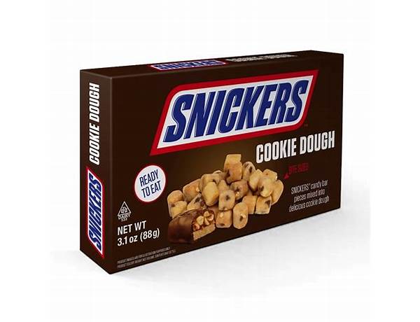 Snickers cookie dough bites food facts