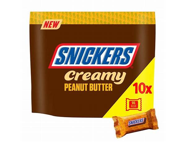 Snickers creamy peanut bar food facts