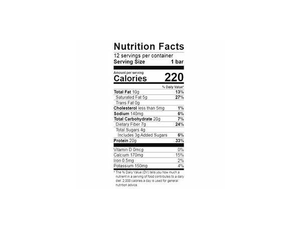 Snickers hi protein nutrition facts