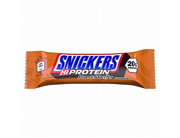 Snickers hi protein peanut butter food facts