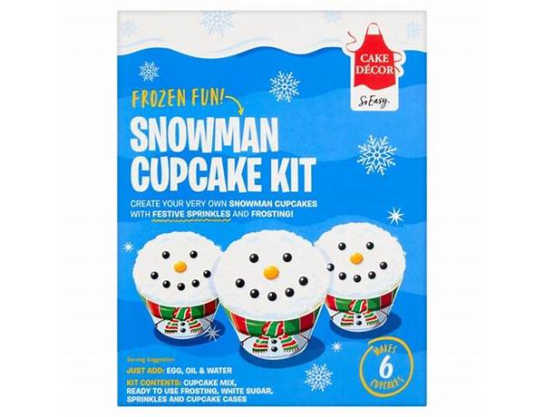 Snowman cupcake kit nutrition facts