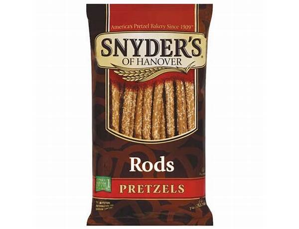 Snyder's of hanover, rods pretzels food facts