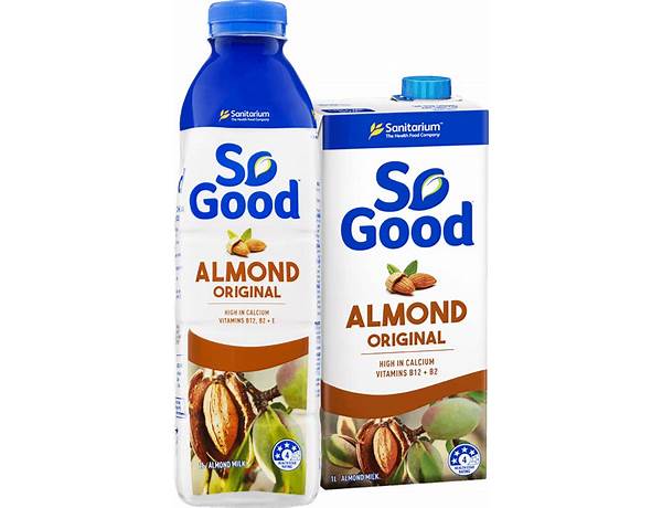 So good almond milk (original) food facts