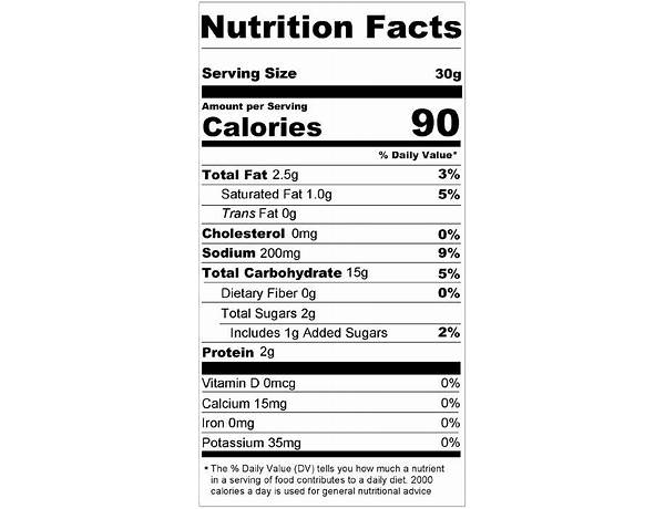 Soda crackers food facts