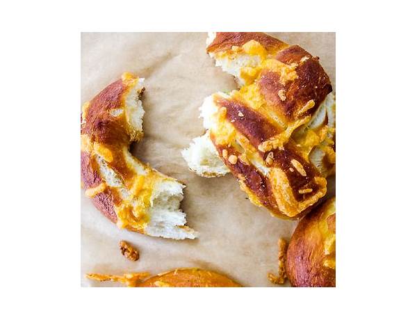 Soft pretzel with cheddar cheese filling and topping food facts