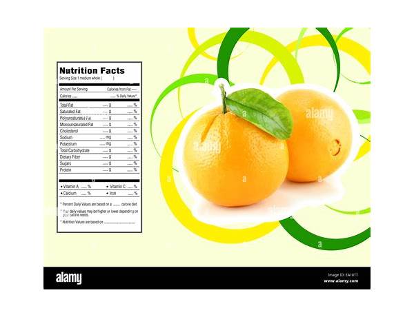 Sola orange nutrition facts