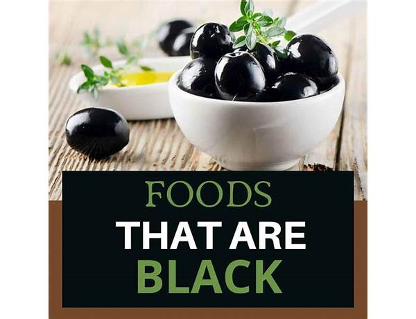 Solid black food facts